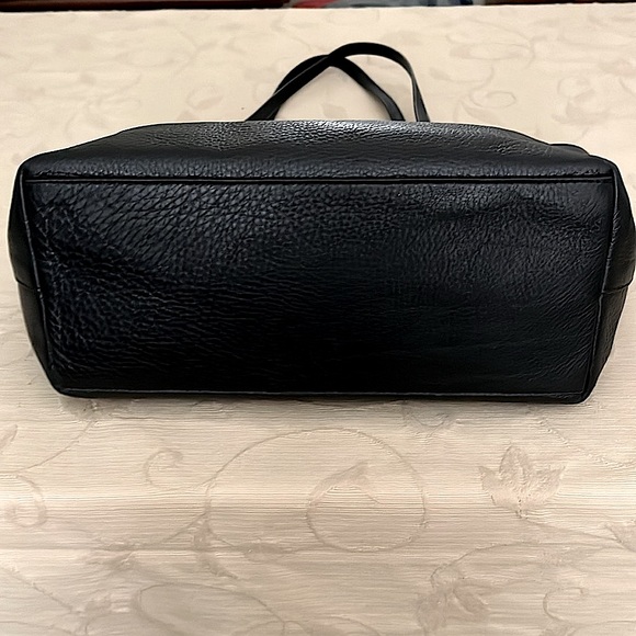 EUC Coach Zip Tote.Laptop Bag - Black Pebble ALL Leather - Mid 2000s - EUC - Picture 7 of 12